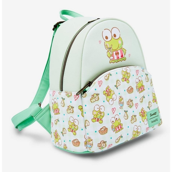 Loungefly x Sanrio Hello Kitty & Friends Keroppi Snacks Mini Backpack NWT - Picture 2 of 7
